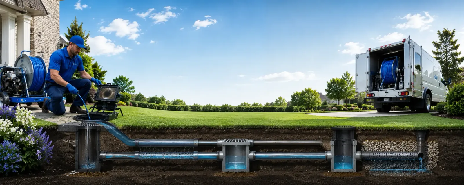 Outdoor drain cleaning information for Olustee, OK